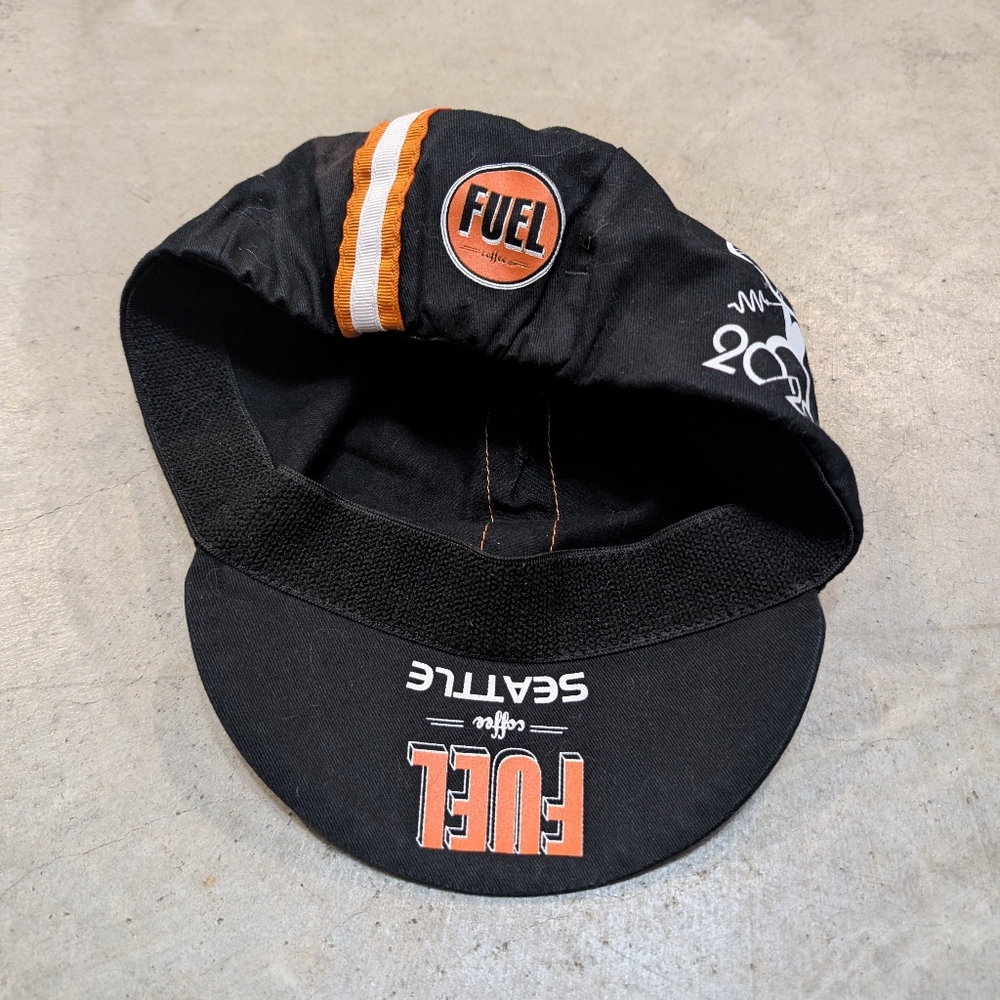 Cycling Cap 2020 Seattle Fuel Coffee Balck Orange - Picture 6 of 7